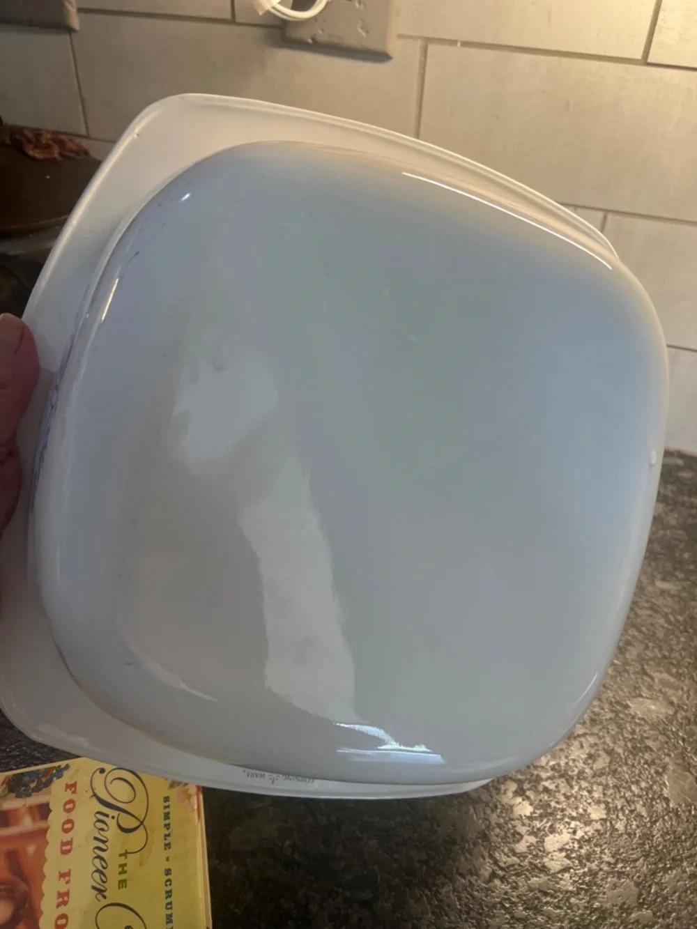 4qt Corningware Dutch Oven. Vintage Cornflower Blue Casserole Dish. Exc cond